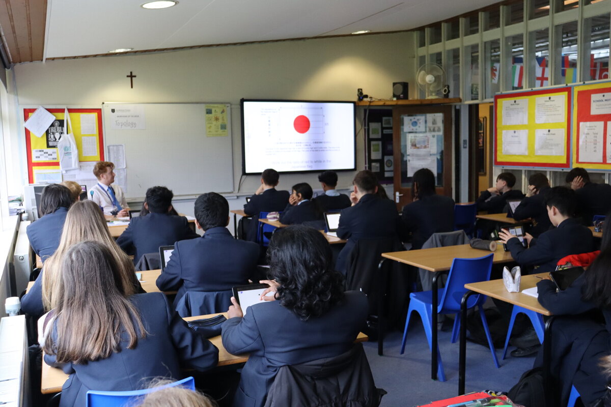 Image of Year 9 pupils explore different aspects of the Great Eastern Japan Earthquake, tsunami and radiation disaster ahead of author visit