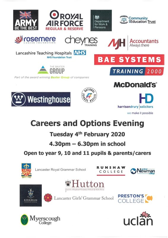 Image of Careers and Options Evening
