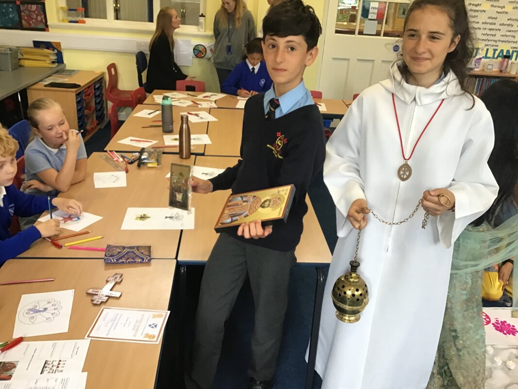 Image of Pupils lead a Multi Faith Workshop at St Andrew's Church of England Primary School