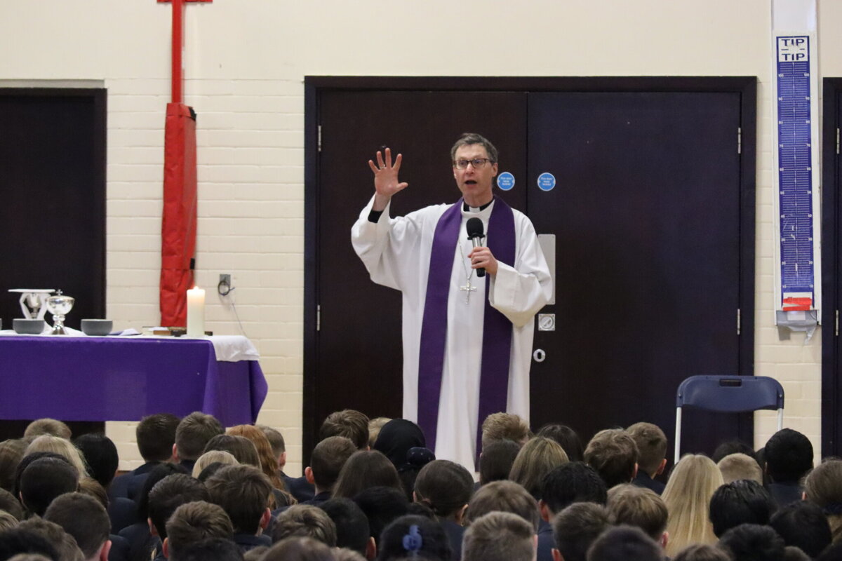 Image of Whole school Easter communion conducted by Bishop Philip North 