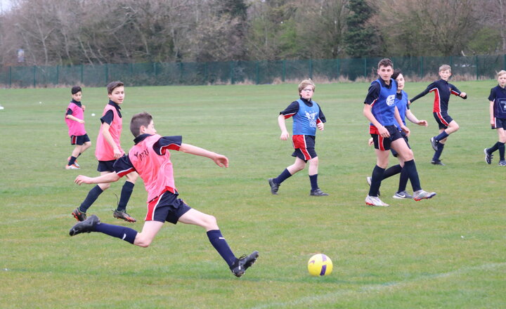 Image of The Interform tournament continues with year 8 competing in football and netball